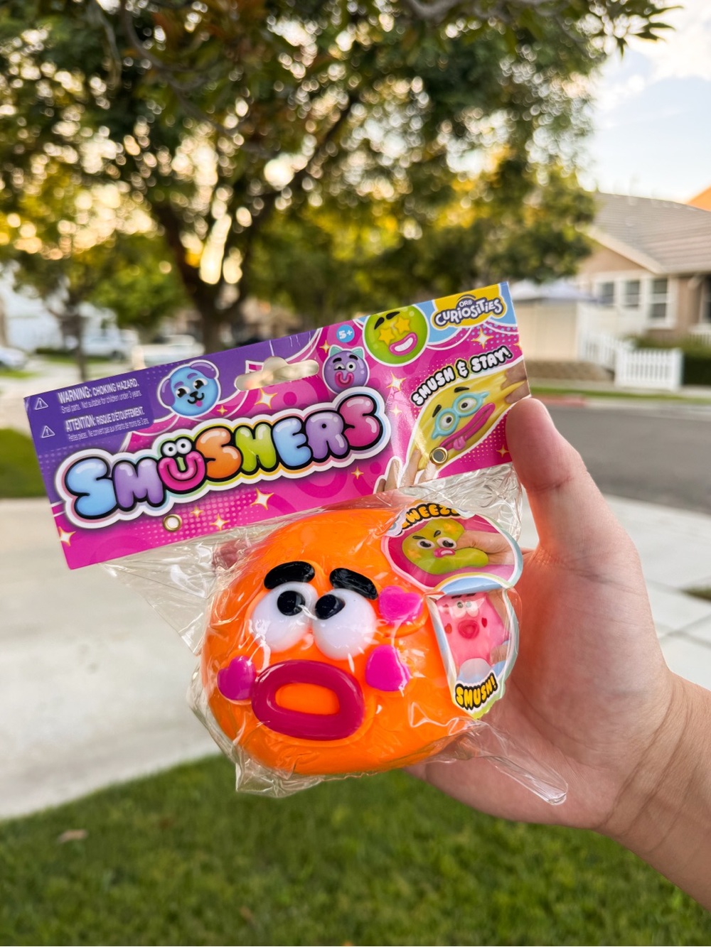 Authentic Smusher Orange Squeeze Toy by Orb